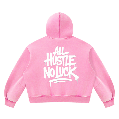 HH - Boxy Fleece Hoodie(Candy Pink)