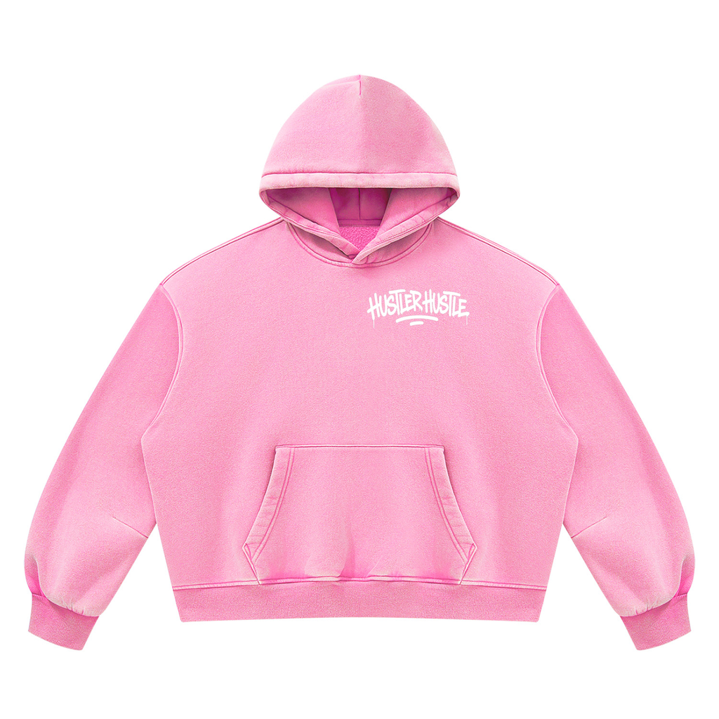 HH - Boxy Fleece Hoodie(Candy Pink)
