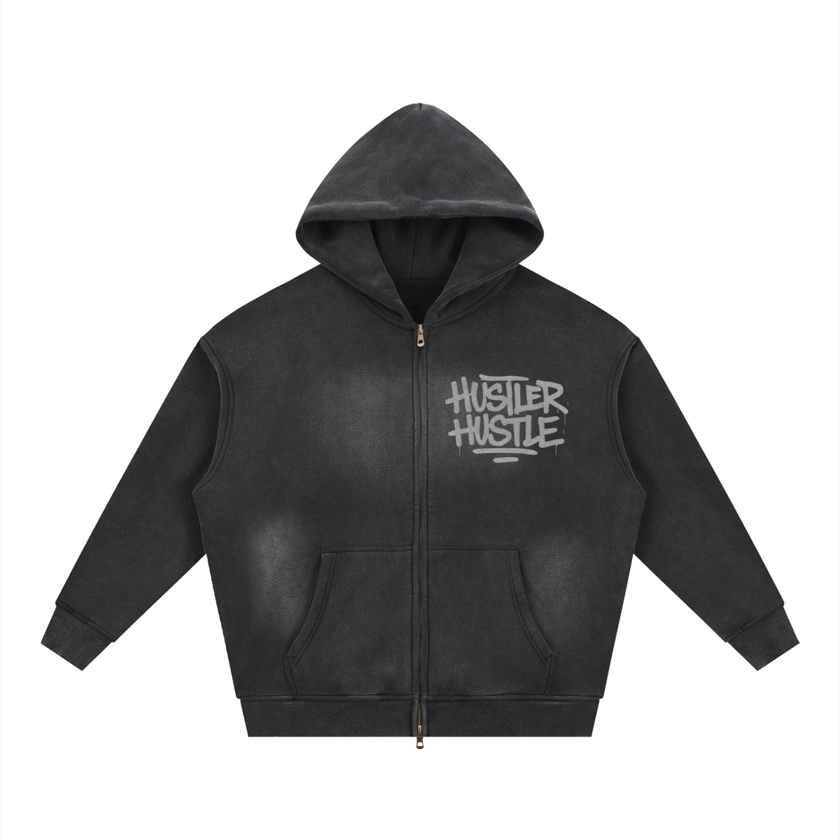 Hustler Hustle-Boxy Fleece Hoodie(Midnight)